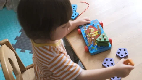 Early child development. Home education of the kid. New methods and technologies Stock Footage 150203048