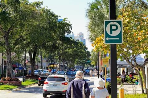 Early day on las olas Stock Photos