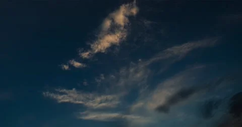 Early evening cloud study of a light and airy altocumulus cloudscape. Stock Footage 334964039