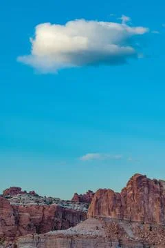 Early evening clouds from Sunset Point, Capitol Reef National Park, Utah Stock Photos
