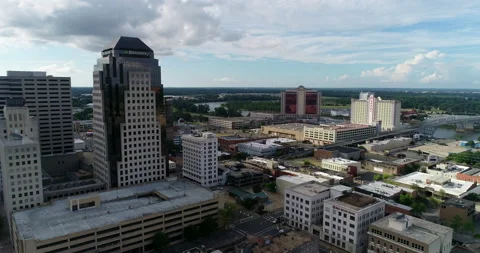 Early evening in downtown Shreveport Video stock 201284653