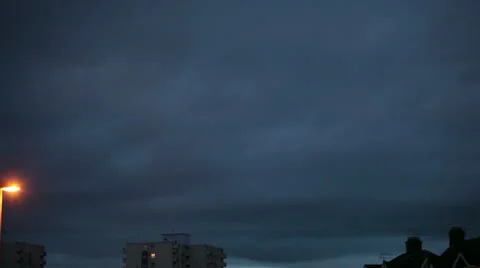 Early evening sky 0029 Stock Footage 10680208