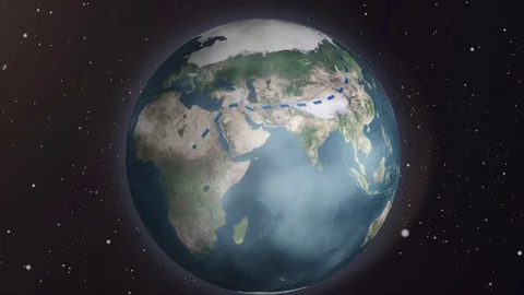 Early human migrations Stock Footage 71108681