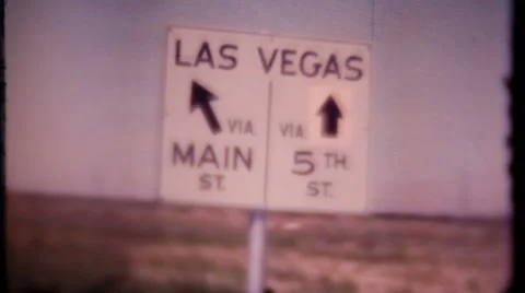 Early Las Vegas, Nevada 1940s vintage film home movie 1789 Stock Footage