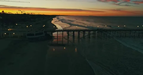 Early Morning at the Beach Stock Footage 247332848