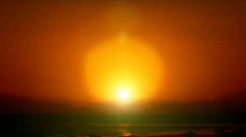 Early Morning Sea View Stock Footage