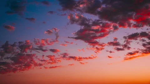 Early morning Sky Background Dramatic Sky. sunrise Sunset Time Lapse. 4K Time Stock Footage 280750347