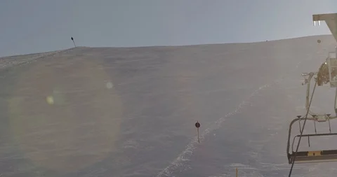 Early morning in the slopes Stock Footage 129536396