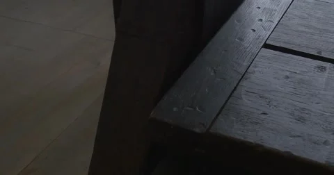 Early Printer's Tools, Printing Equipment, Wooden and Iron Details Closeup, Stock Footage 52341644