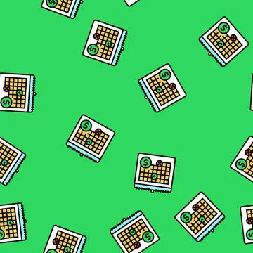 Early repayment vector seamless pattern イラスト素材