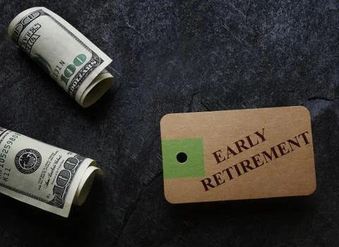 Early retirement message Stock Photos