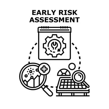 Early risk assessment planning development strategy analysis イラスト素材