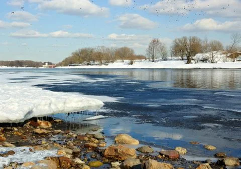 Early spring landscape Foto stock