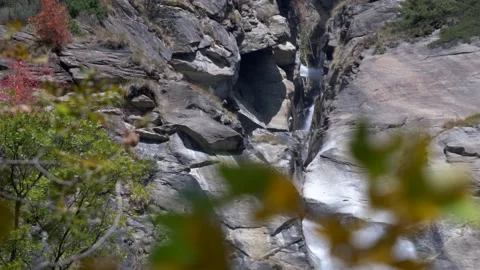 Early Spring of Mountain in the fall season. Waterfall. Slow motion 4K 库存影片 236459765