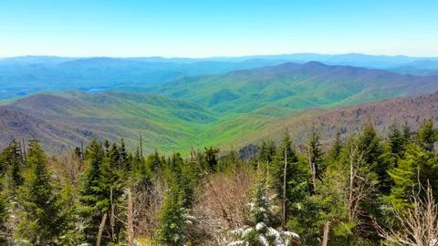 Early Spring Mountains Stock Photos