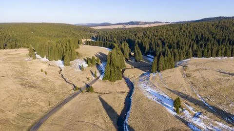 Early Spring in Ore Mountains 写真素材
