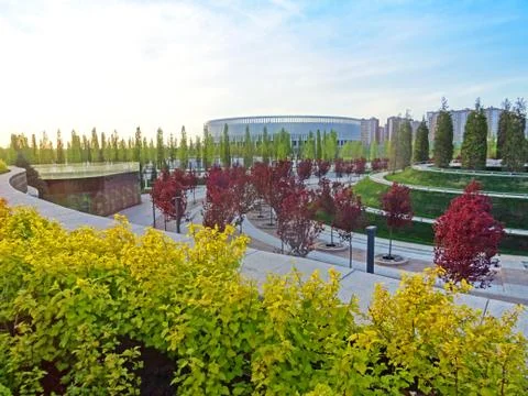 Early spring park Stock Photos