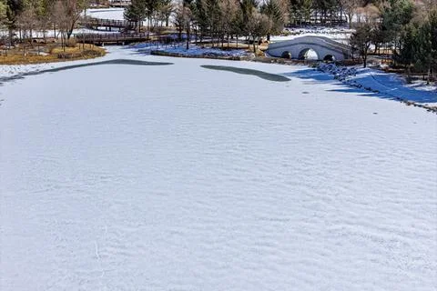 Early Spring Snow Fotos Stock