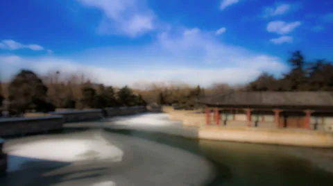 The early spring view of the Summer Palace, Beijing, China Stock-Footage 35828558