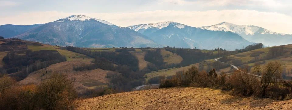 Early springtime in mountains Foto stock