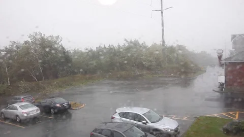 Early start of Hurricane Dorian Stock Footage 115548808