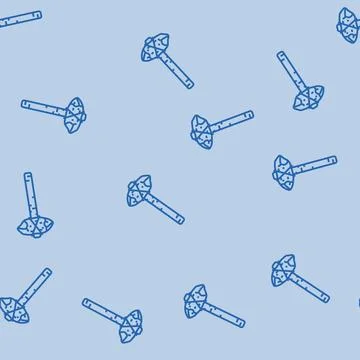 Early stone tools human evolution line seamless pattern Illustrazione stock