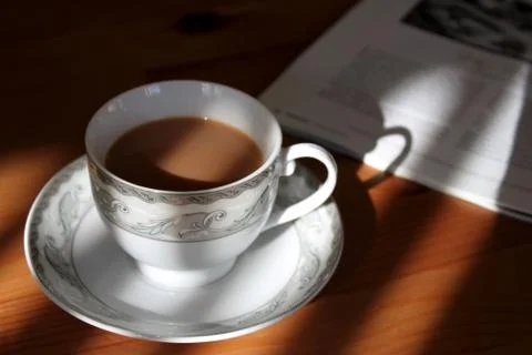 Early tea, coffee Stock Photos