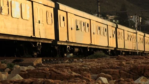 Early Train Video stock 89906525