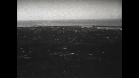 Early View of Honolulu Stock Footage 89712528