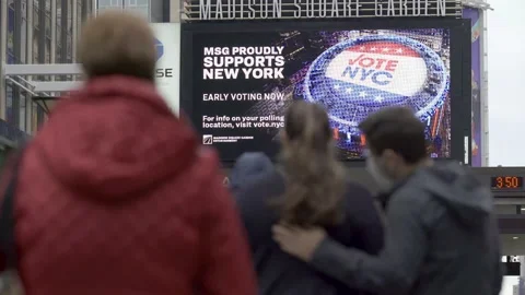 Early voting New York Stock Footage 142184185