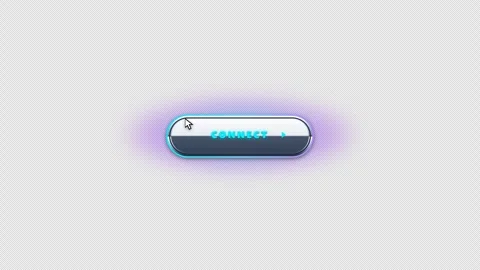 Early Web Chrome Button Hover Glow UI Interaction Stock Footage 347637925