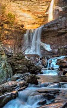 Early Winter Than at Kaaterskill Falls Stock Photos