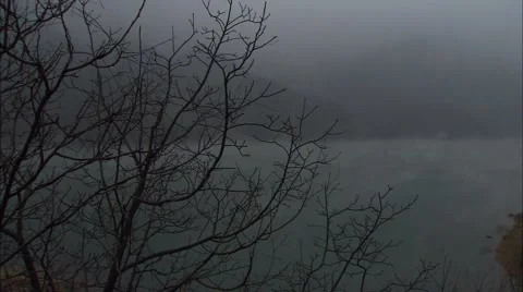 Early winter the river Stock-Footage 58367907