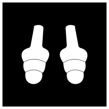 Earmuffs icon design Stock Illustration