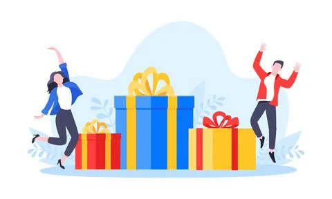 Earn loyalty program points, get online reward and gifts. Illustrazione stock