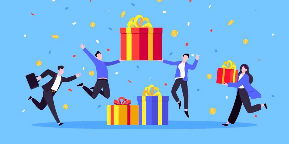 Earn loyalty program points, get online reward and gifts. 스톡 일러스트