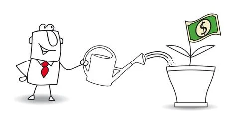 Earn money Stock Illustration