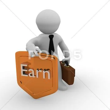 Earn more money Stock Illustration