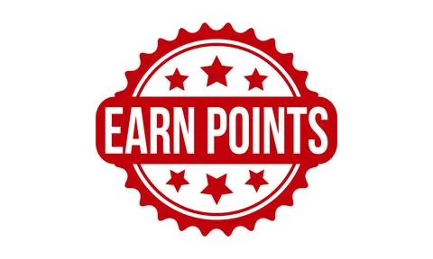 Earn Points Rubber Stamp. Red Best Service Rubber Grunge Stamp Seal Vector .. Illustrazione stock