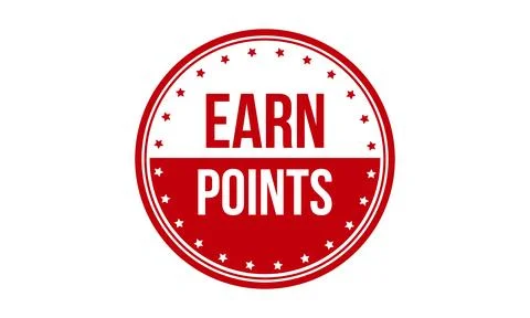 Earn Points Rubber Stamp. Red Best Service Rubber Grunge Stamp Seal Vector .. Illustrazione stock