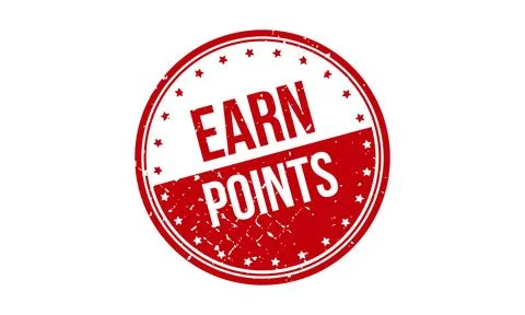 Earn Points Rubber Stamp. Red Best Service Rubber Grunge Stamp Seal Vector .. Illustrazione stock