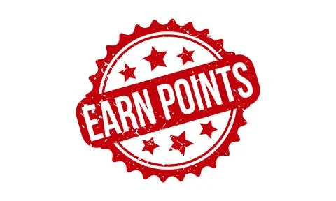 Earn Points Rubber Stamp. Red Best Service Rubber Grunge Stamp Seal Vector .. Illustrazione stock