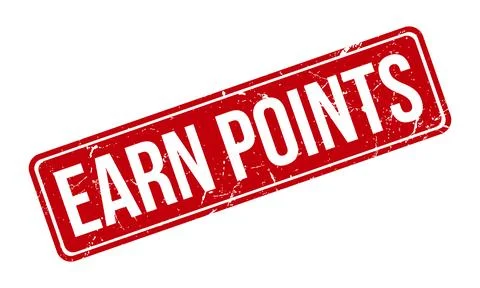 Earn Points Rubber Stamp. Red Best Service Rubber Grunge Stamp Seal Vector .. Illustrazione stock