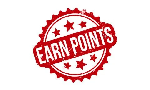 Earn Points Rubber Stamp. Red Best Service Rubber Grunge Stamp Seal Vector .. Illustrazione stock