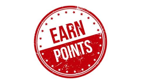 Earn Points Rubber Stamp. Red Best Service Rubber Grunge Stamp Seal Vector .. Illustrazione stock