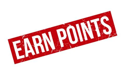 Earn Points Rubber Stamp. Red Best Service Rubber Grunge Stamp Seal Vector .. Illustrazione stock