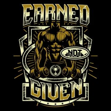 Earned, Not Given Stock Illustration