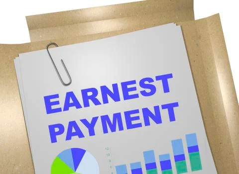 Earnest Payment concept Ilustração Stock