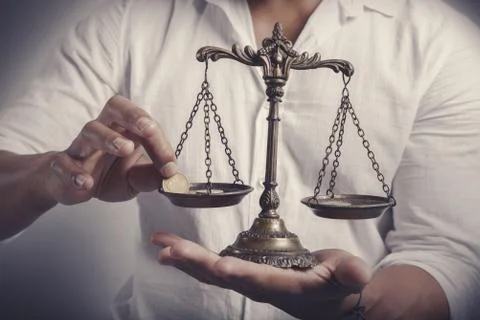 Earning balance Foto stock