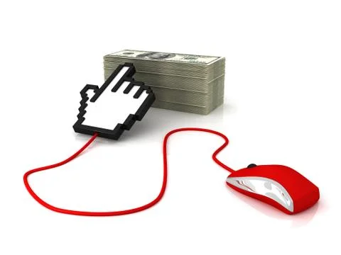 Earning on the Internet Stock Illustration